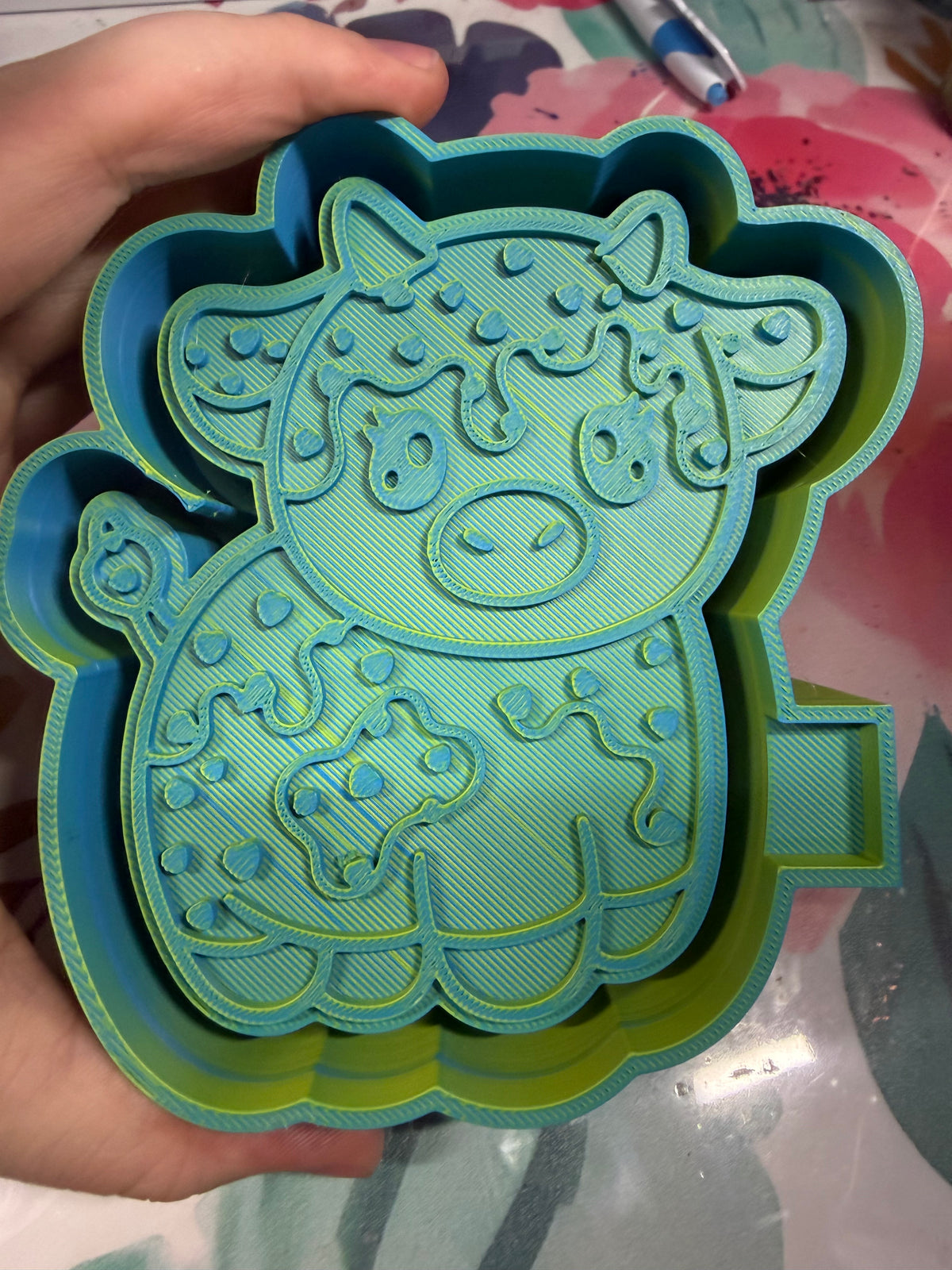 Mint chip cow mold