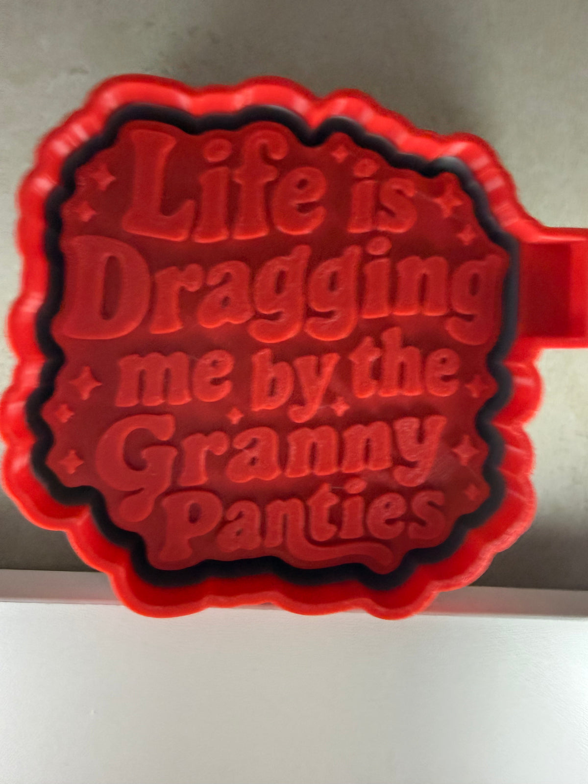 Dragging by the granny panties mold
