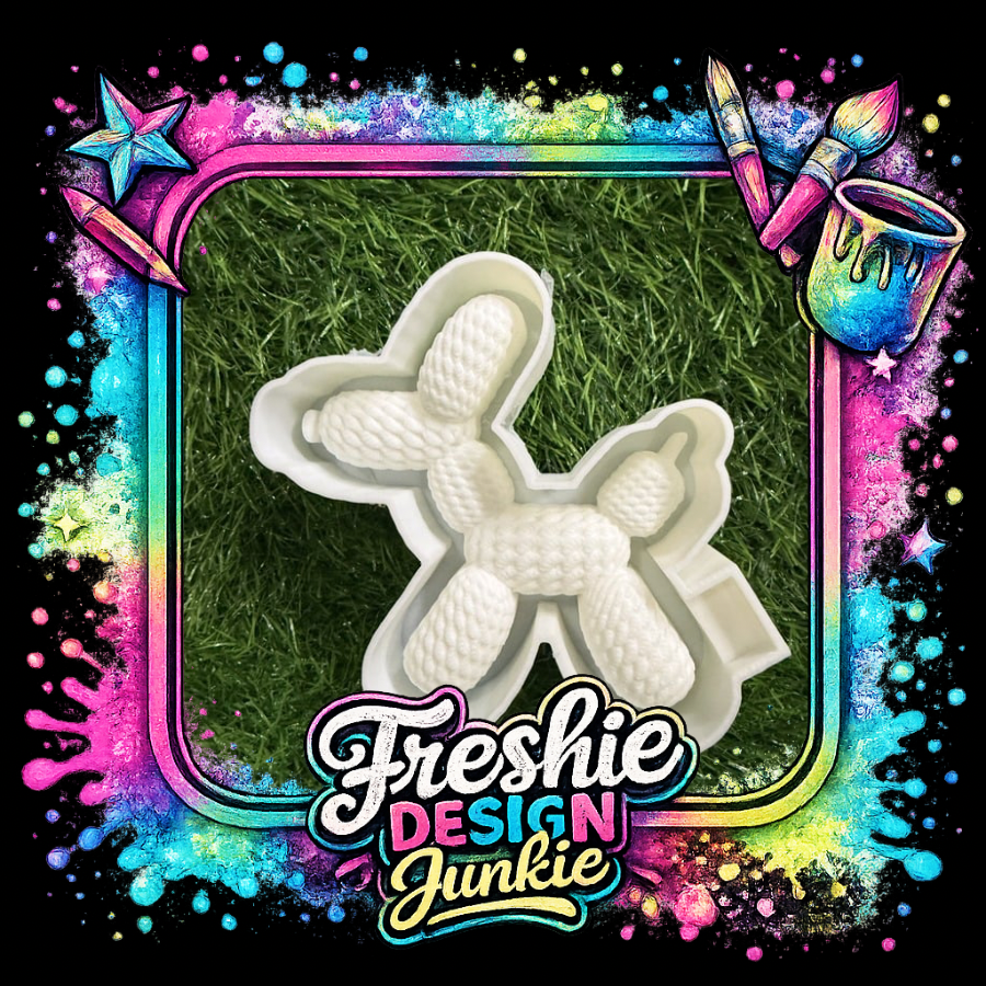 3d knitted balloon dog mold
