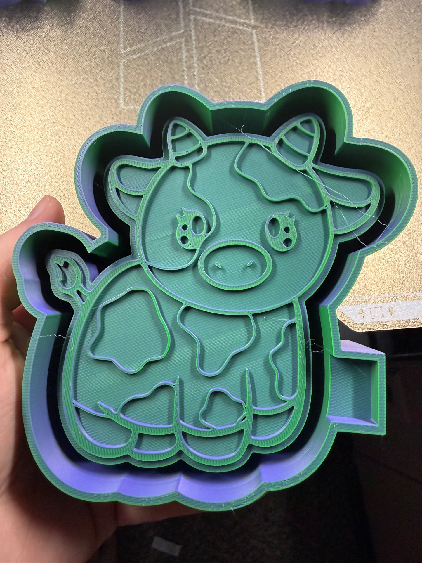 Candy corn cow mold