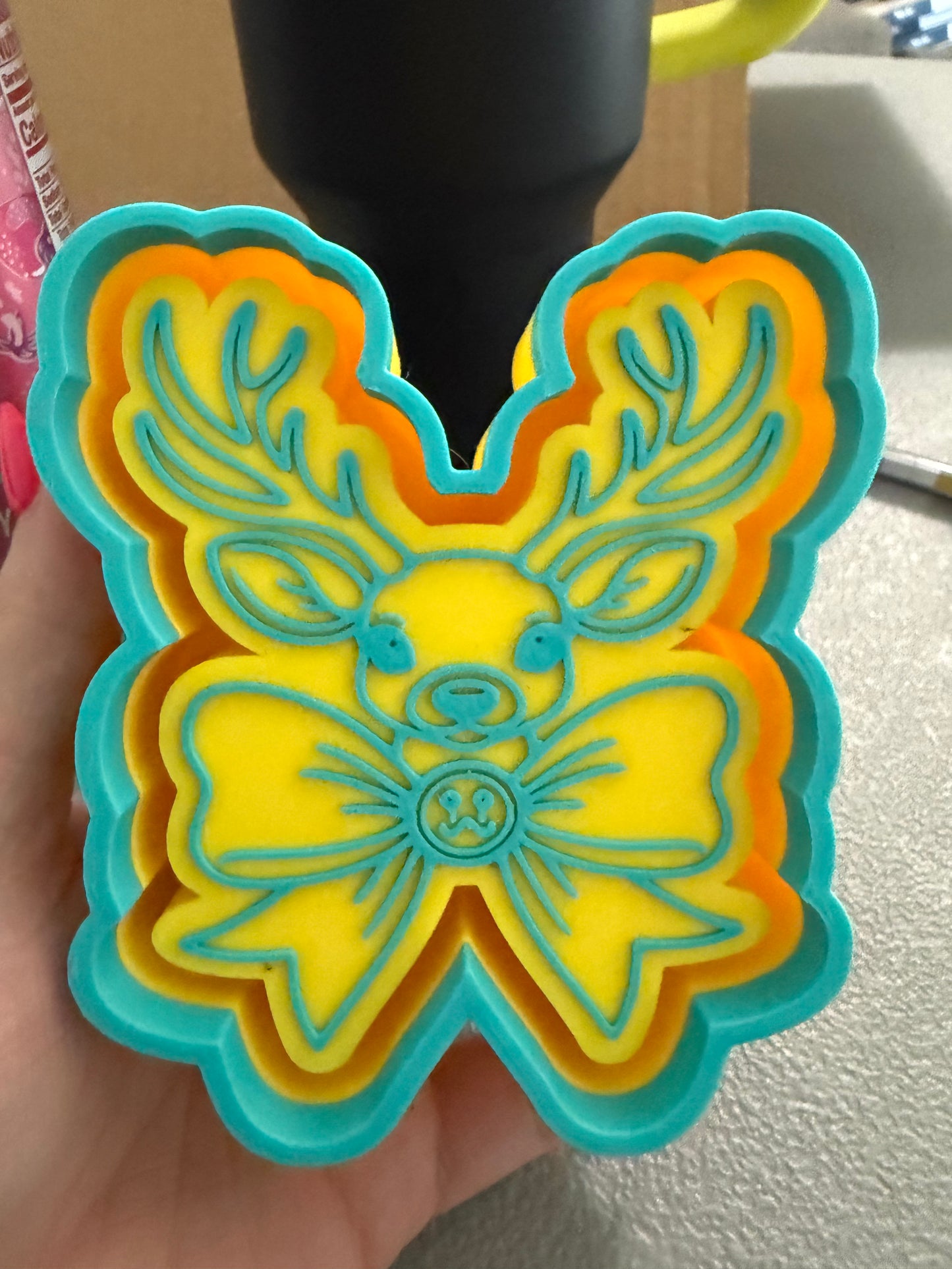 Christmas deer mold