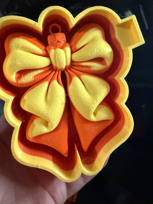 3d ornament bow mold