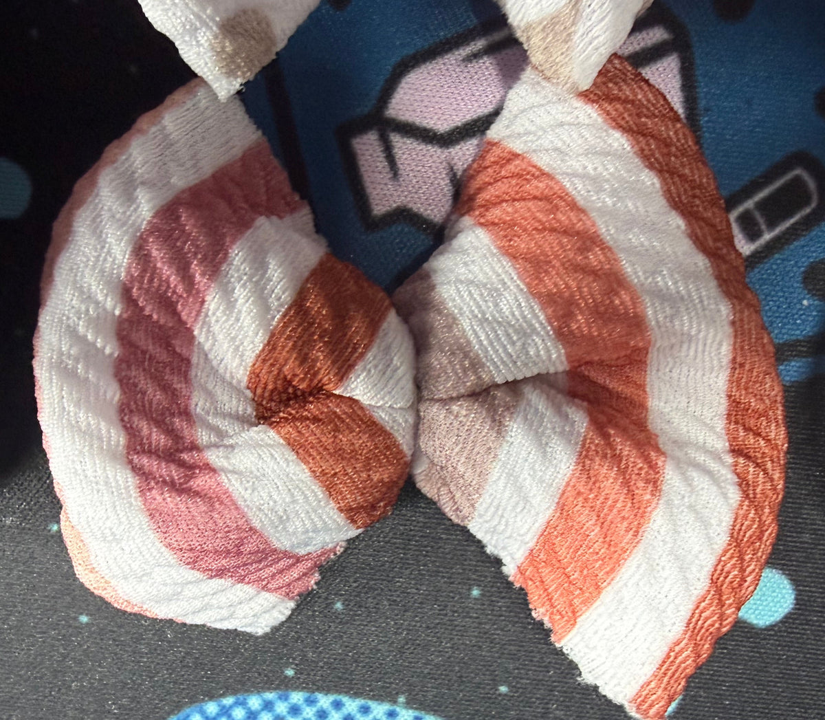 Pink stripes freshie bow
