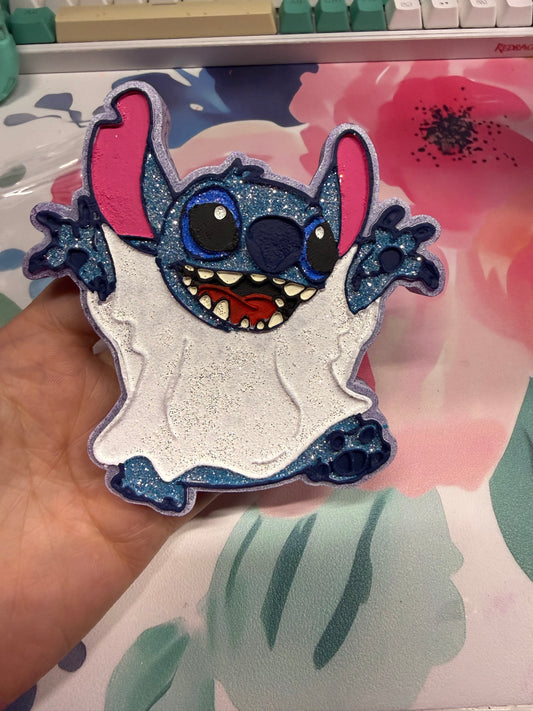 Blue alien ghost mold