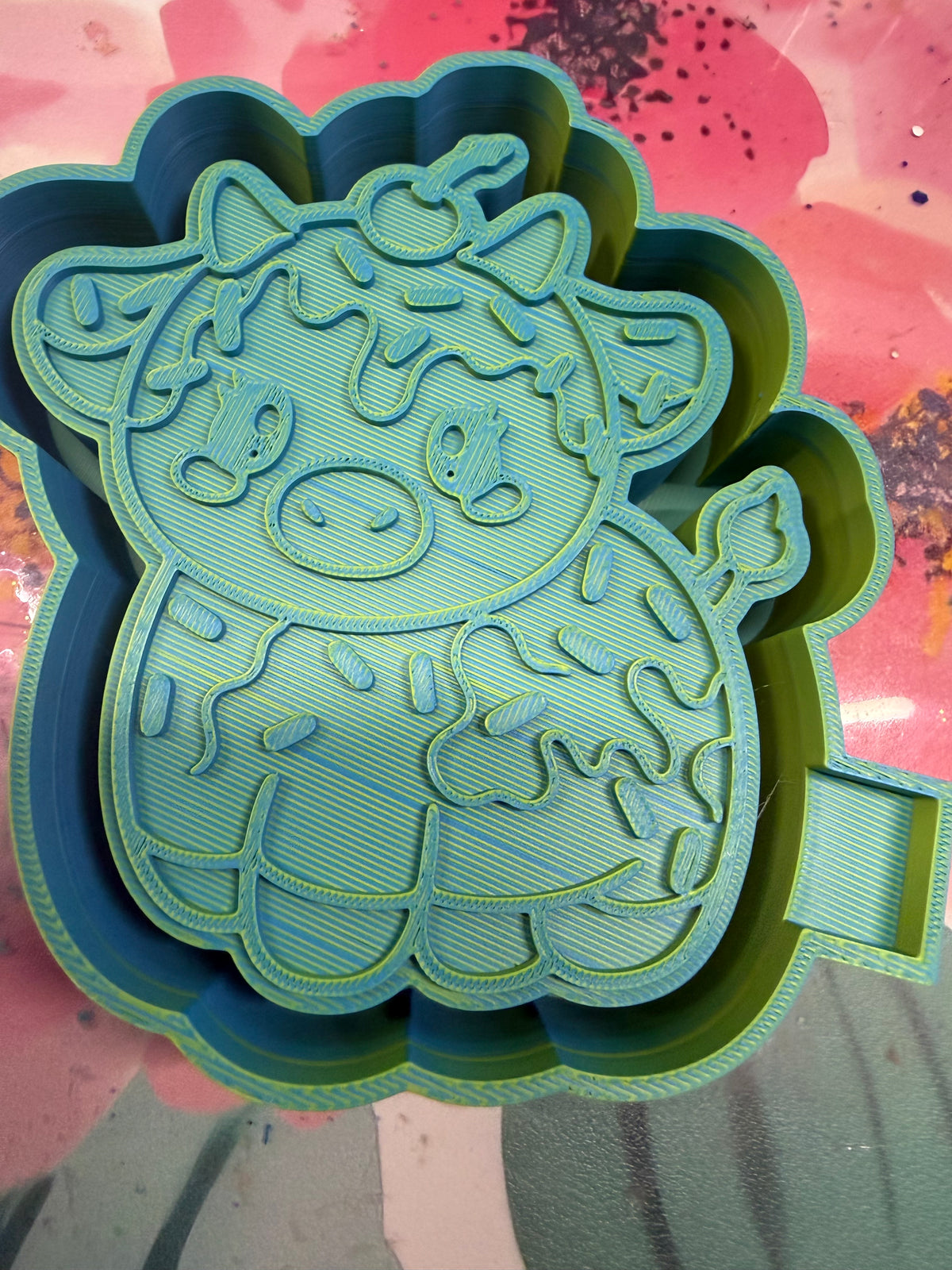 Ice cream w sprinkles cow mold