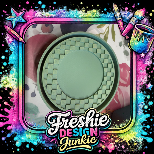 3in checkered cardstock mold