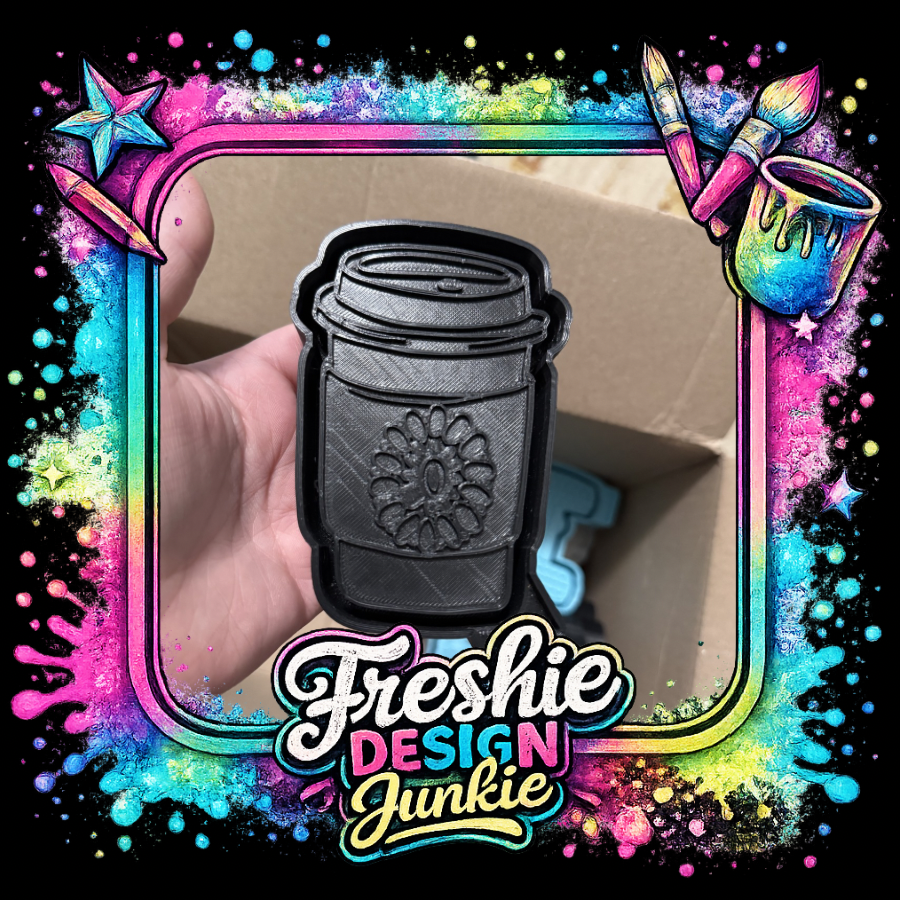 Coffee and turquoise mold