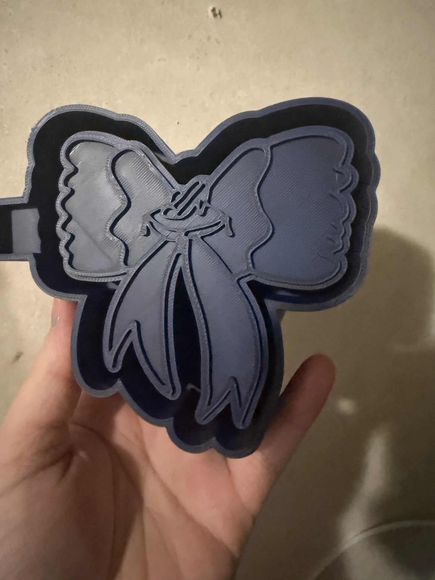 Princess glass shoe bow mold