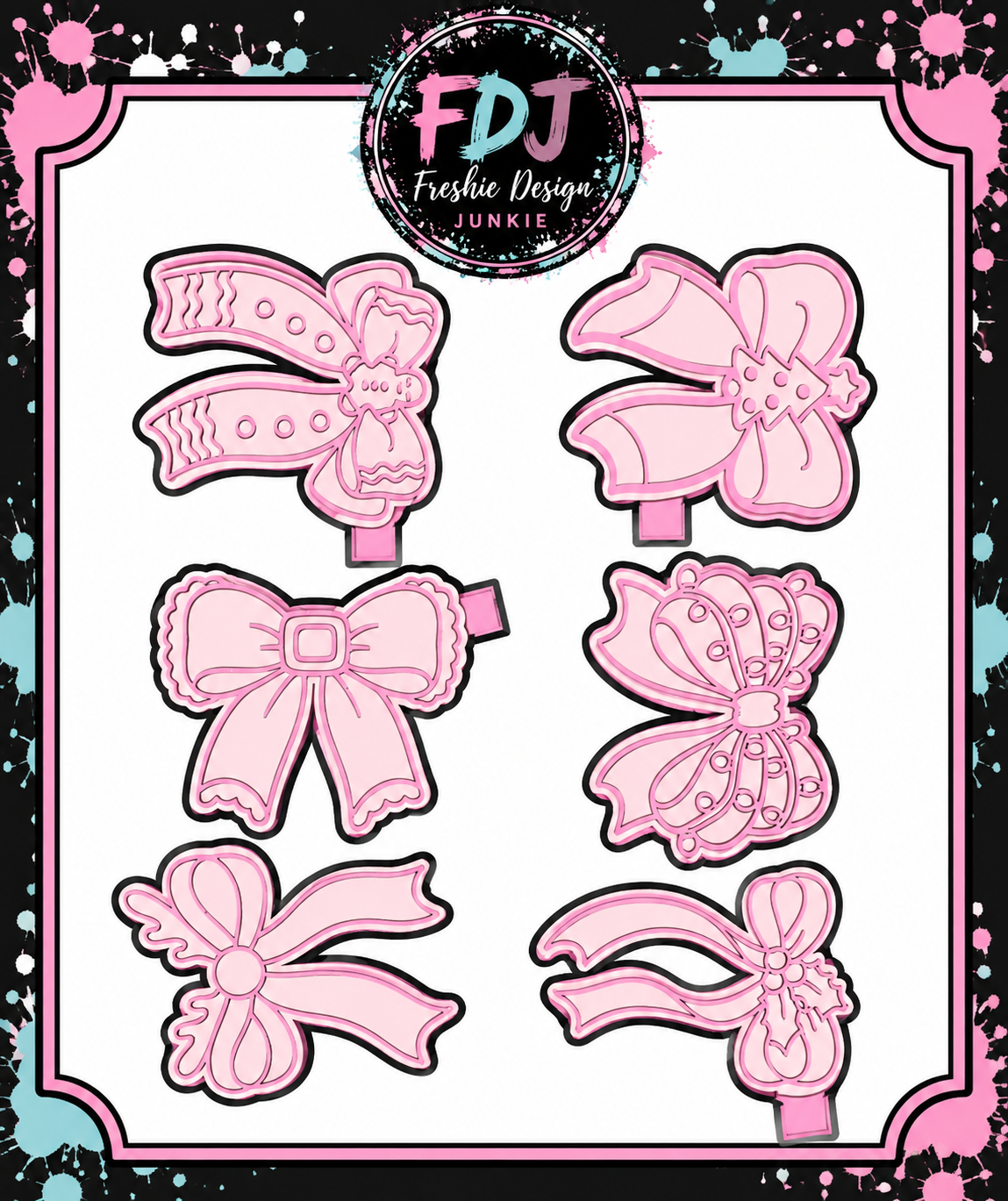 Christmas bows mold