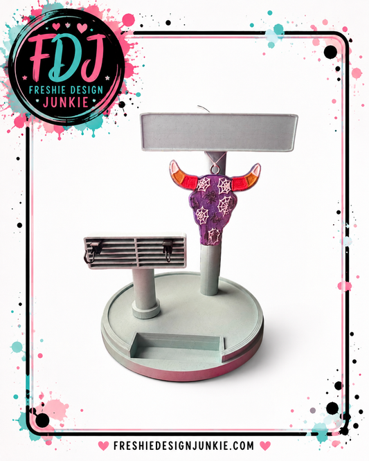 3D Freshie Stand w vent display and Business card holder