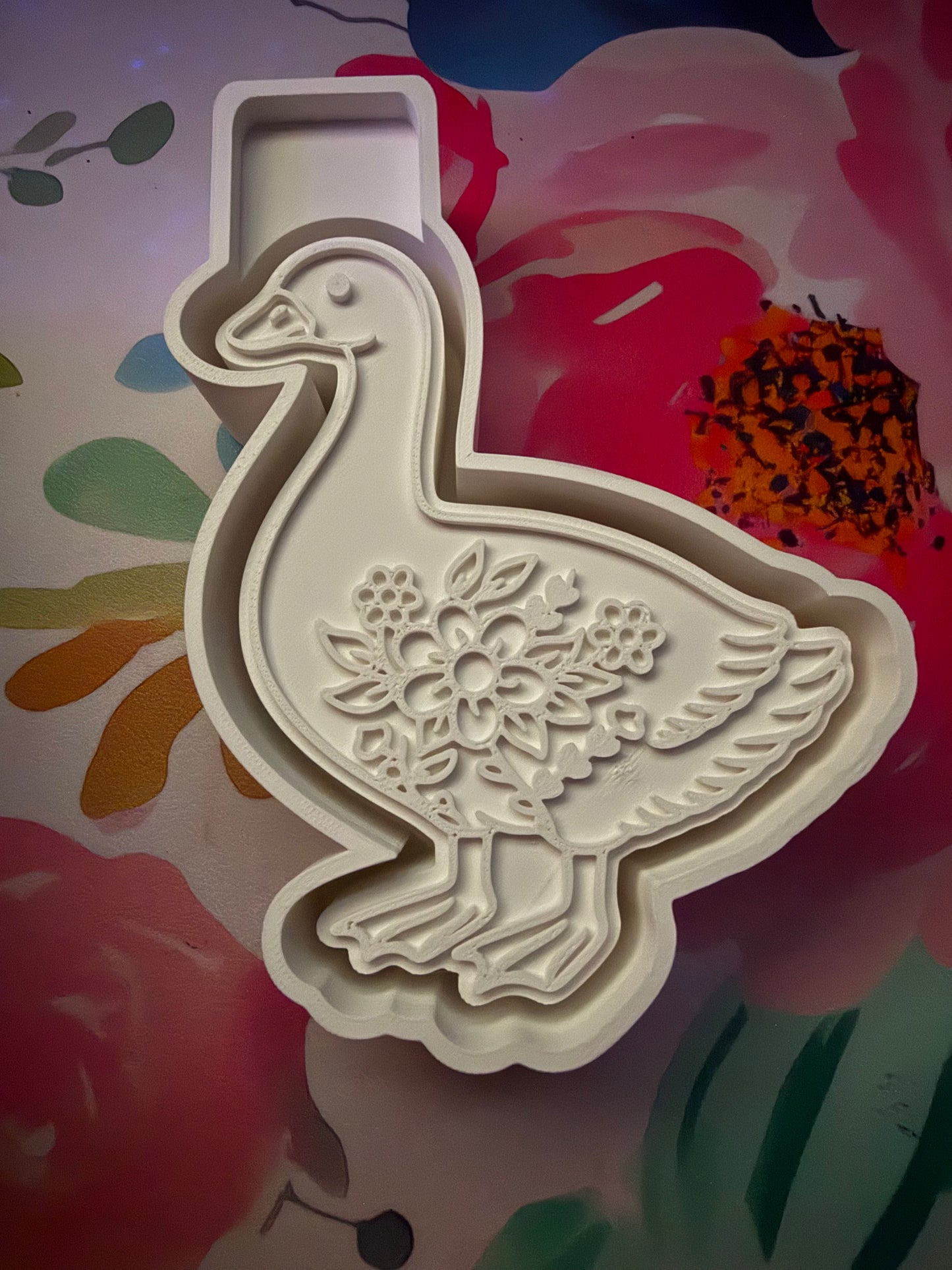 Floral goose mold
