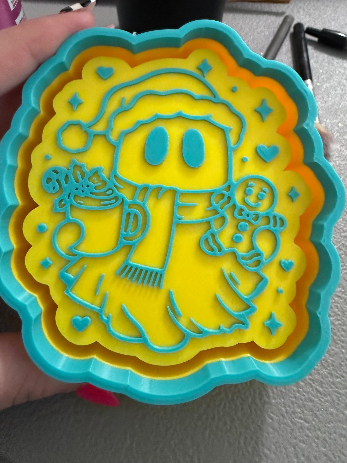 Christmas ghost mold