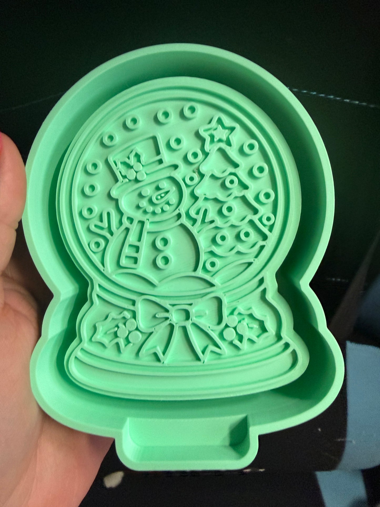 Snow globe mold